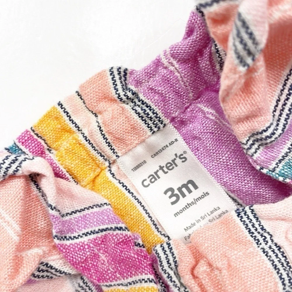 Carter's baby girls striped dress
